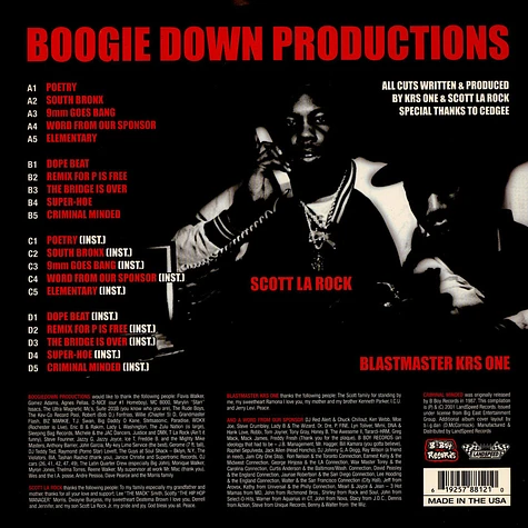 Boogie Down Productions - Criminal Minded