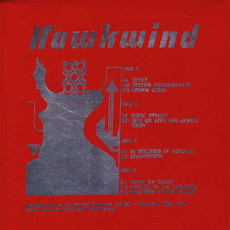 Hawkwind - Victim Of Sonic Attack! London December 30th 1972