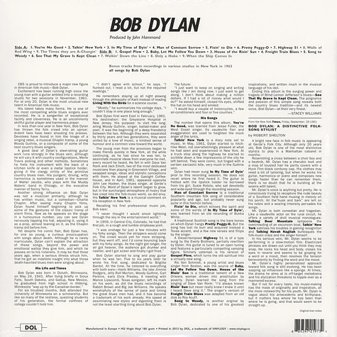 Bob Dylan - Bob Dylan Gatefolsleeve Edition