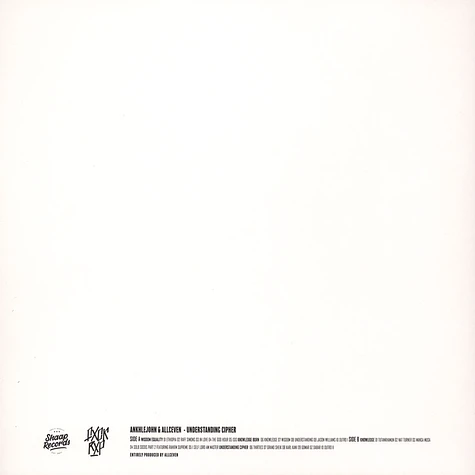 AnkhleJohn & Allceven - Understanding Cipher Black Vinyl Edition