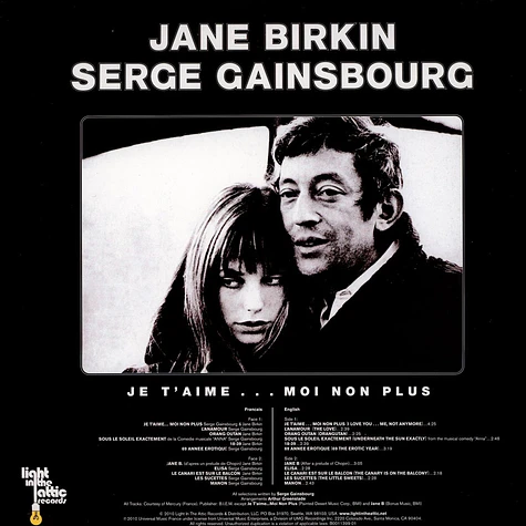 Serge Gainsbourg & Jane Birkin - Jane Birkin - Serge Gainsbourg