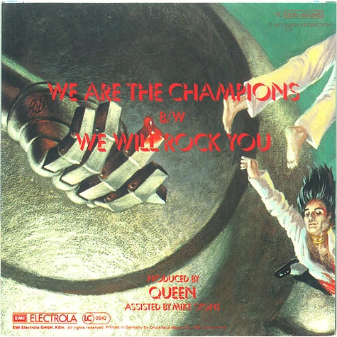 Queen - We Are The Champions B/W We Will Rock You