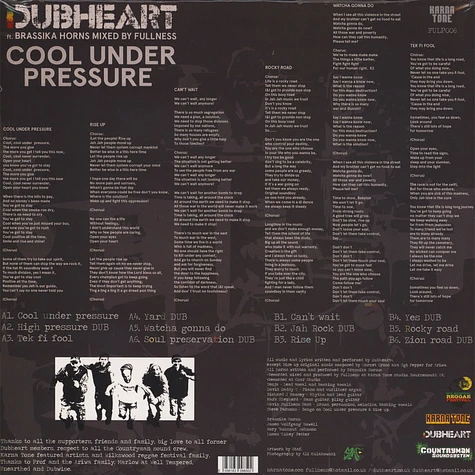 Dubheart - Cool Under Pressure