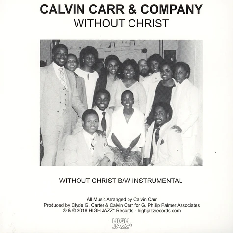 Calvin Carr & Company - Without Christ