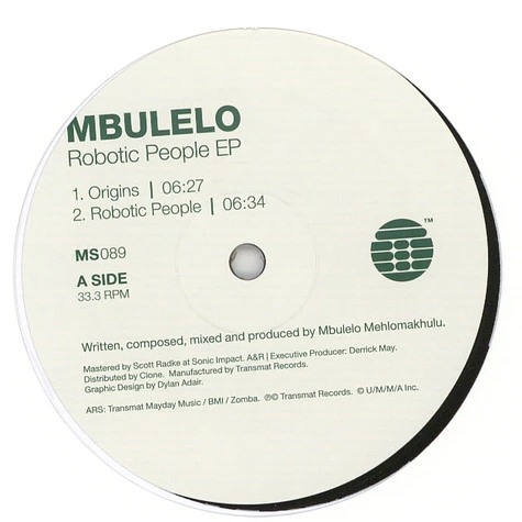 Mbulelo - The Robotic People EP