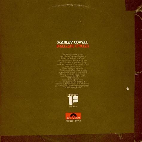Stanley Cowell - Brilliant Circles