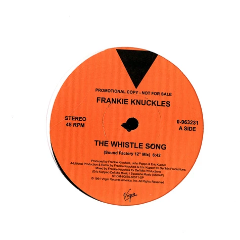 Frankie Knuckles - The Whistle Song