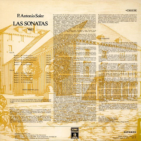 Padre Antonio Soler - PIano: Isidro Barrio - Las Sonatas Vol. 1