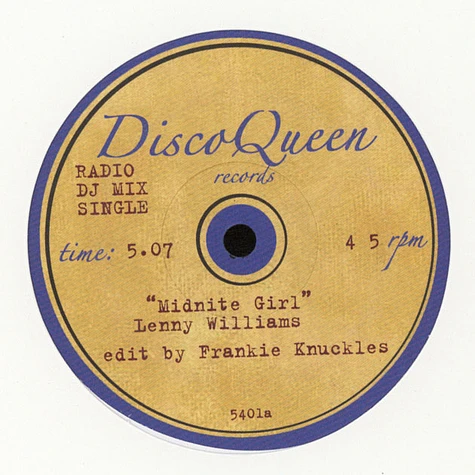 Frankie Knuckles - Disco Queen Edits #5401