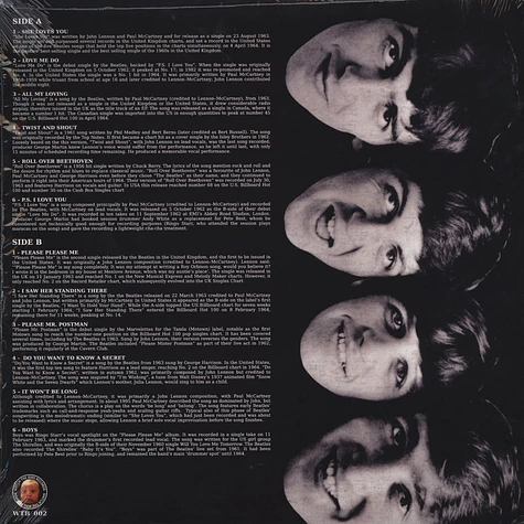 The Beatles - Boys Black Vinyl Edition