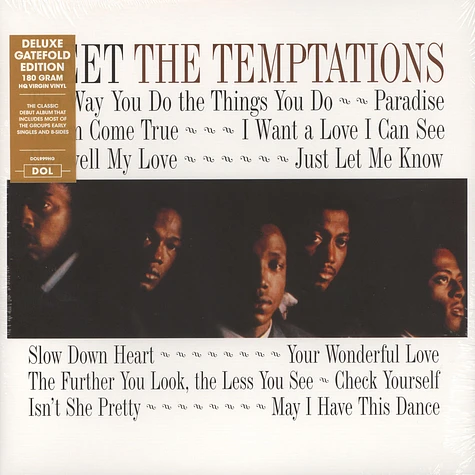 The Temptations - Meet The Temptations Gatefold Sleeve Edition