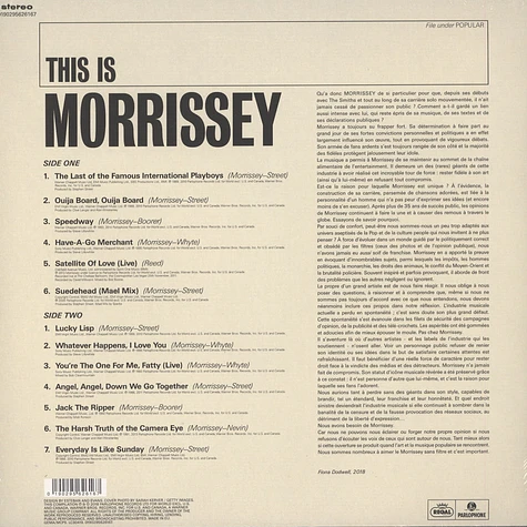 Morrissey - This Is Morrissey