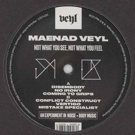 Maenad Veyl - Not What You See, Not What You Feel