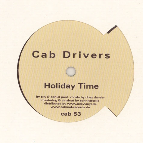 Cab Drivers - Holiday Time Feat. Chez Damier