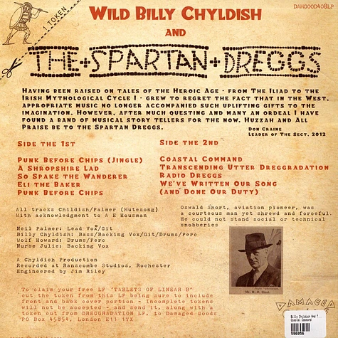 Billy Childish And The Spartan Dreggs - Coastal Command