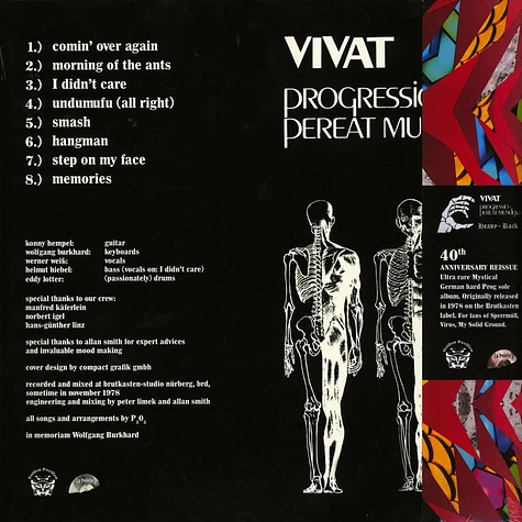 P205 - Vivat Progressio Pereat Mundus Translucent Red Vinyl Edition