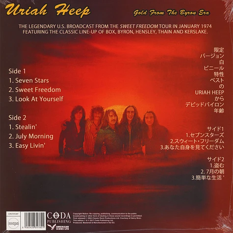 Uriah Heep - The Sweet Freedom Tour - San Diego