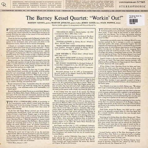 The Barney Kessel Quartet - Workin' Out