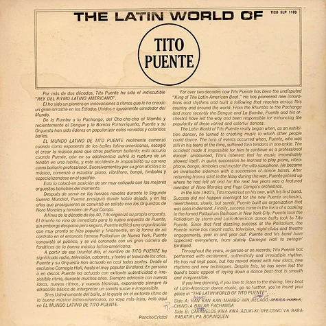 Tito Puente - The Latin World Of Tito Puente = El Mundo Latino De Tito Puente