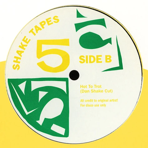 Shake Tapes - Volume 5 Dan Shake Remixes