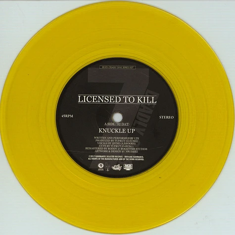 LTK / DJ Tufkut - Knuckle Up / U Can't Tess With The UK / The Unity In Hip Hop Yellow Vinyl Edition