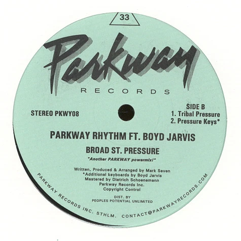 Mark Seven - Parkway Rhythm feat. Boyd Jarvis