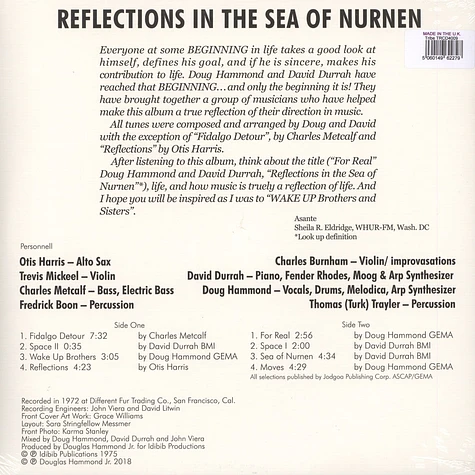 Doug Hammond & David Durrah - Reflections In The Sea Of Nurnen