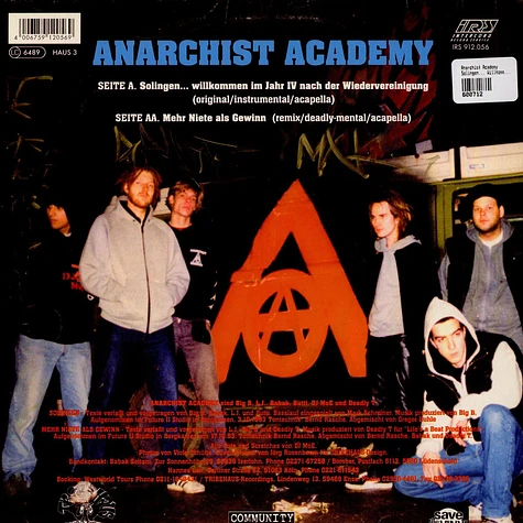 Anarchist Academy - Solingen... Willkommen Im Jahr IV Nach Der Wiedervereinigung
