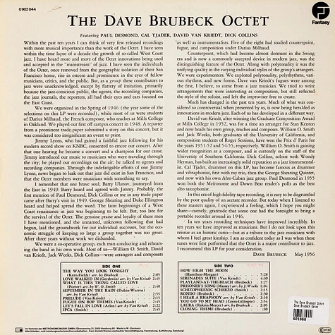 The Dave Brubeck Octet - Dave Brubeck Octet