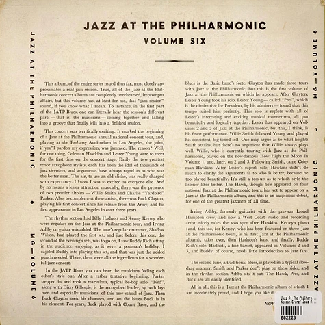 Jazz At The Philharmonic - Norman Granz' Jazz At The Philharmonic Vol. 6