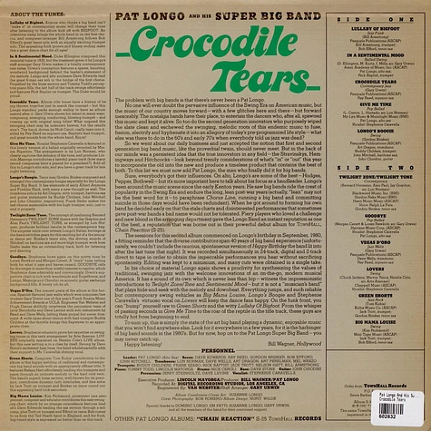 Pat Longo And His Super Big Band - Crocodile Tears