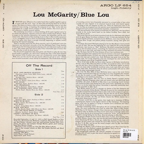 The Lou McGarity Big Eight - Blue Lou