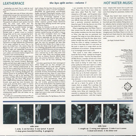 Leatherface / Hot Water Music - BYO Split Series #1