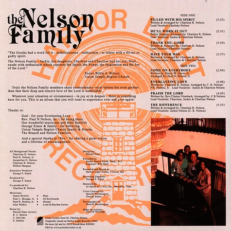 The Nelson Family - Filled With His Spirit