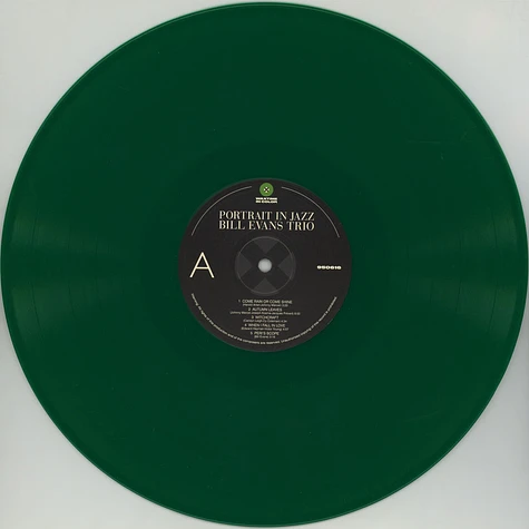 The Bill Evans Trio - Portrait In Jazz Green Vinyl Edition