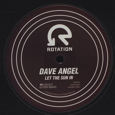 Dave Angel - Belle Am / Let The Sun In