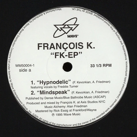 Francois K - FK EP