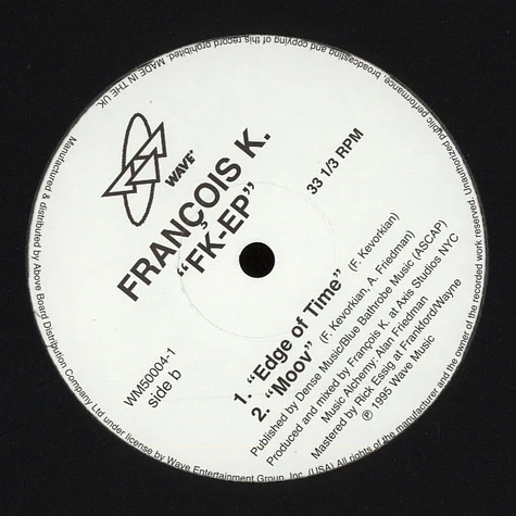 Francois K - FK EP