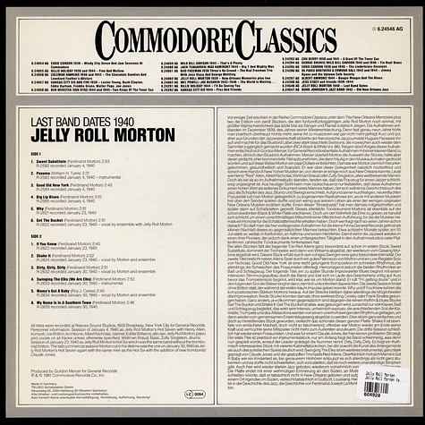 Jelly Roll Morton - Jelly Roll Morton Volume Two