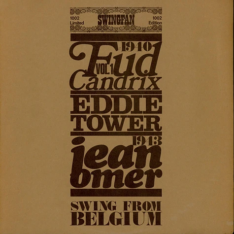 Fud Candrix, Eddie Tower, Jean Omer - Swing From Belgium Vol.1 1940-1943