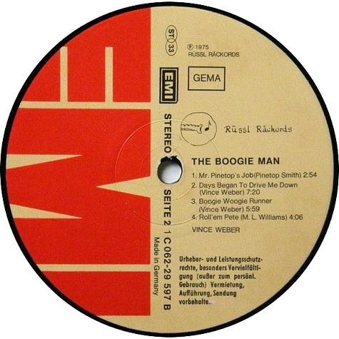 Vince Weber - The Boogie Man (Piano Blues & Boogie Woogie)