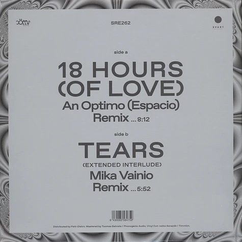 K-X-P - 18 Hours (Of Love) / Tears (Mika Vainio)