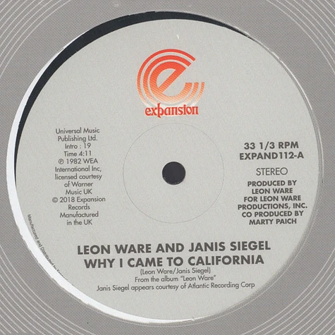 Leon Ware - Why I Came To California / can I Touch You There