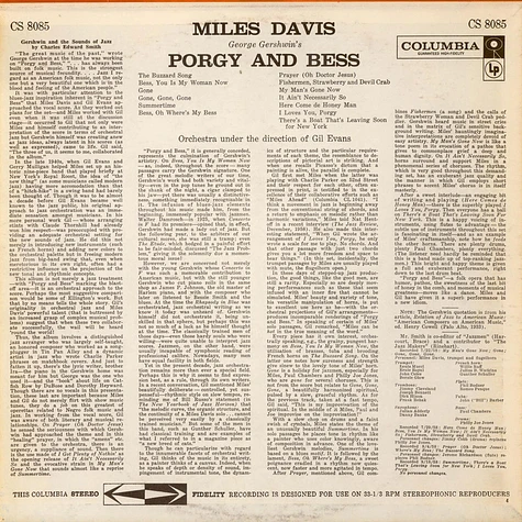 Miles Davis - Porgy And Bess