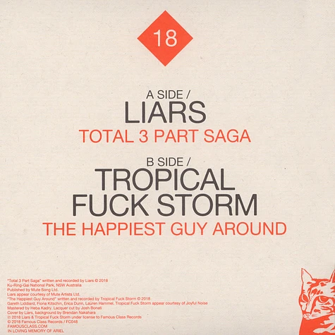 Liars / Tropical Fuck Storm - LAMC No. 18