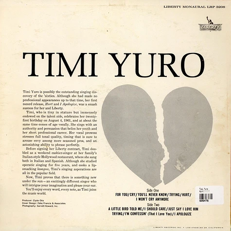 Timi Yuro - Hurt!!!!!!!