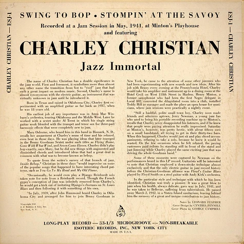 Charlie Christian - Jazz Immortal