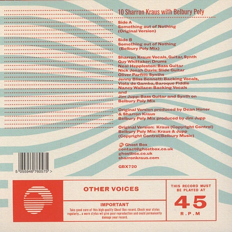 Sharron Kraus / Belbury Poly - Other Voices 10