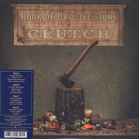 Clutch - Book Of Bad Decisions Colored Vinyl Edition