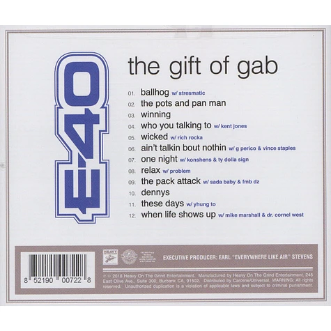 E-40 - Gift Of Gab